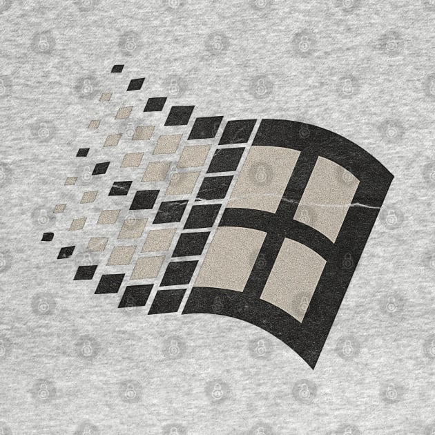 Windows 95 black and whte by ahmadist